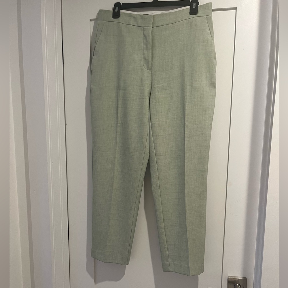 Pale Green Zara Suit Pants